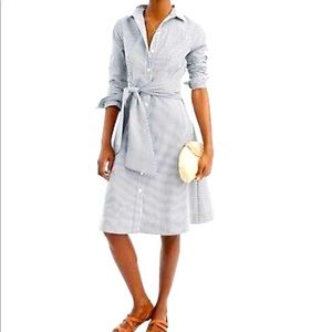 J. Crew stripe shirt dress size 4–100%cotton